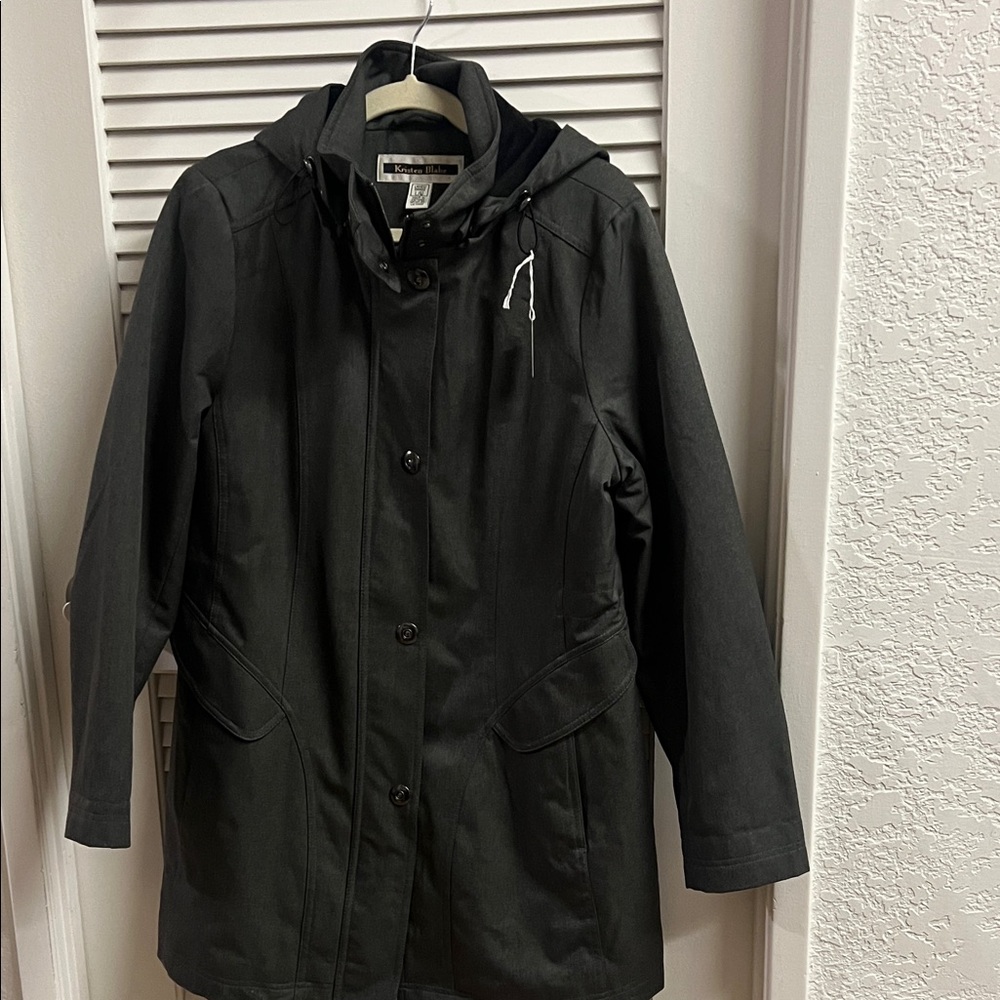 Kristen Blake Charcoal Gray Coat
